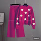 hotpink tracksuit sunflowers