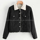 black denim jacket fully furr