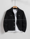 black denim jacket (full length mens)