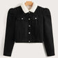 collar furr DENIM JACKET