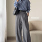 Button Down Shirt With Formal Wide Leg Pants