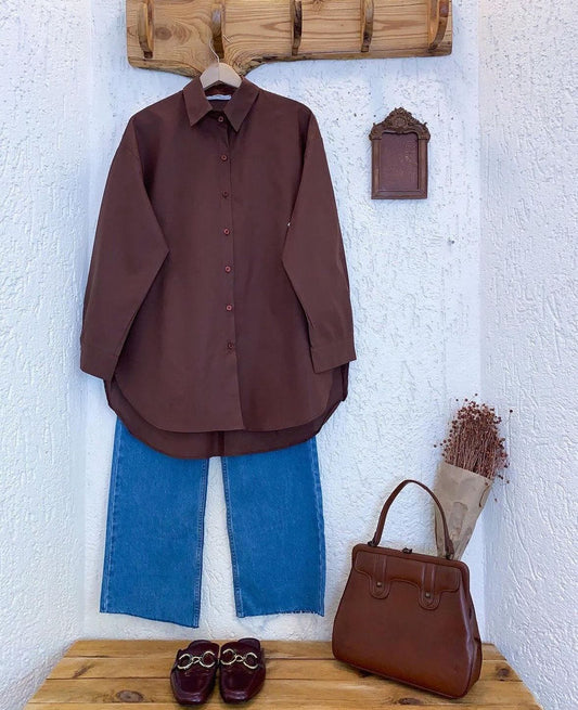 Button Down Shirt With Wide Leg Jeans