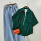 Button Down Shirt With Wide Leg Jeans