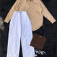 Button Down Shirt With Wide Leg Jeans