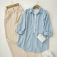 Button Down Shirt With Wide Leg Jeans