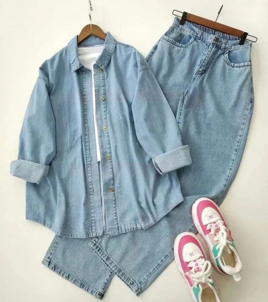 Button Down Shirt With Wide Leg Jeans