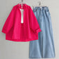 Button Down Shirt With Wide Leg Jeans