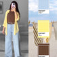 Button Down Shirt With Inner & Formal Wide Leg Pants