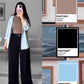 Button Down Shirt With Inner & Formal Wide Leg Pants