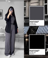 Button Down Shirt With Inner & Formal Wide Leg Pants