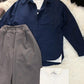 Button Down Shirt With Inner & Formal Wide Leg Pants