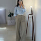 Button Down Shirt With Inner & Formal Wide Leg Pants