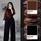 Button Down Shirt With Inner & Formal Wide Leg Pants