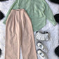 Button Down Shirt With Inner & Formal Wide Leg Pants