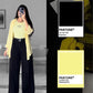 Button Down Shirt With Inner & Formal Wide Leg Pants