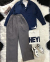 Button Down Shirt With Inner & Formal Wide Leg Pants