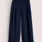 Navy Blue Formal Wide Leg Pants