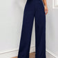 Navy Blue Formal Wide Leg Pants