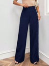 Navy Blue Formal Wide Leg Pants