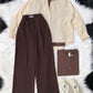 Button Down Shirt With Inner & Formal Wide Leg Pants