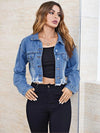 MidBlue Crop Denim Jacket