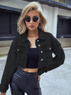 Black Crop Denim Jacket